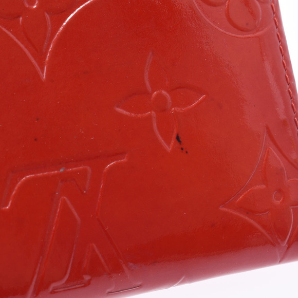 Louis Vuitton Vernis Patent Ludlow Wallet Rouge Monogram Case - Picture 7 of 12